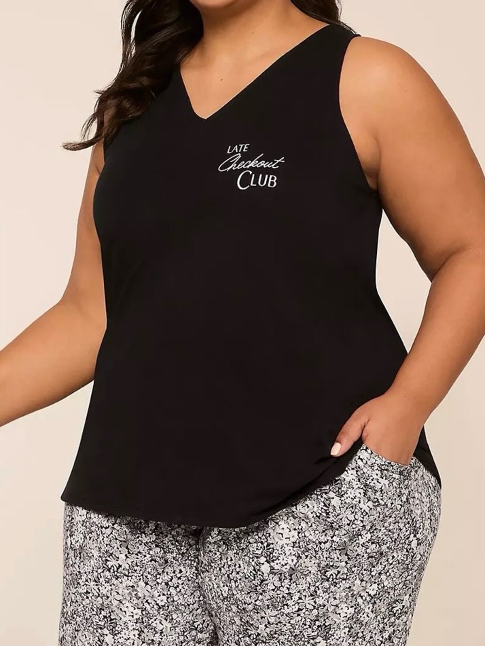 Comfy Cotton V-Neck Tank & Bermuda Short PJ Set